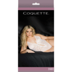 High cut teddy met diamond mesh en strikdetail voor curvy looks – Coquette