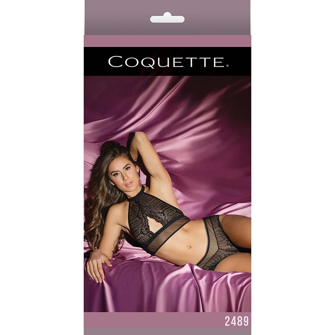 Haut dos nu en résille et shorty booty Coquette – Image 6