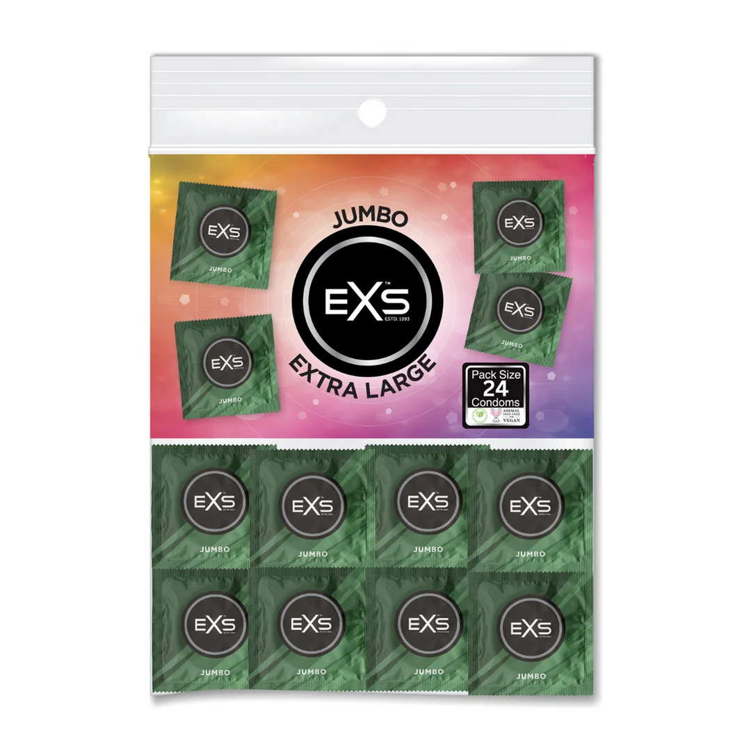 Grote pasvorm condooms – 24 stuks – EXS Jumbo - Afbeelding 3