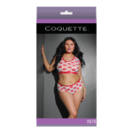Plus size lingerie set met lipprint voor speelse curvy looks – Queen