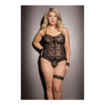 Plus size cami met verleidelijke string voor curvy silhouet – Queen - Afbeelding 3