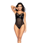Wetlook bodysuit met vinyl en mesh voor sensuele curves – LIN - Afbeelding 14