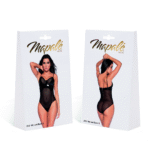 Wetlook bodysuit met vinyl en mesh voor sensuele curves – LIN - Afbeelding 12