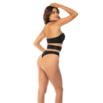 Haltere body met mesh en leren-look panelen voor sexy look – LIN - Afbeelding 15