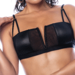 Lingerie set zwart met natlook en mesh voor sexy rock-look – LIN - Afbeelding 5