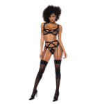 Jarretelset met transparant mesh voor verleidelijke look – Pretty Little Rocker - Afbeelding 2