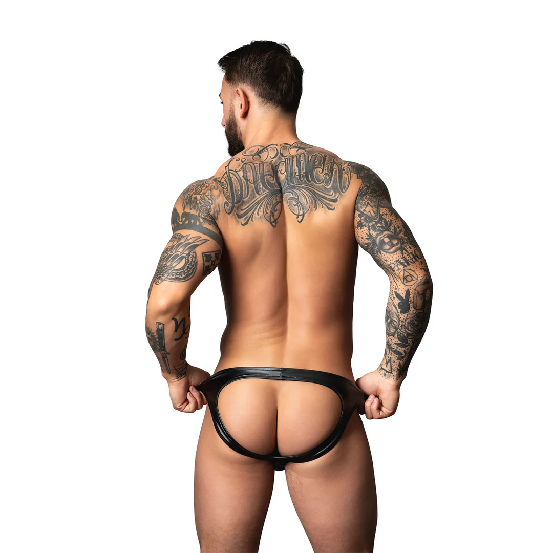 300301BKLX-5 Male Power Moonshine wetlook jock - Afbeelding 1