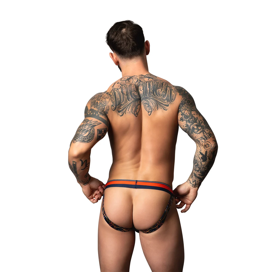 Male Power jock met witte marmerprint - Afbeelding 9