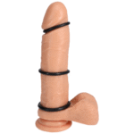 Niet-vibrerende cockring met zacht TPR-materiaal – Cockring Set - Afbeelding 4