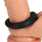 Niet-vibrerende cockring met extra knop – Cockring - Afbeelding 4