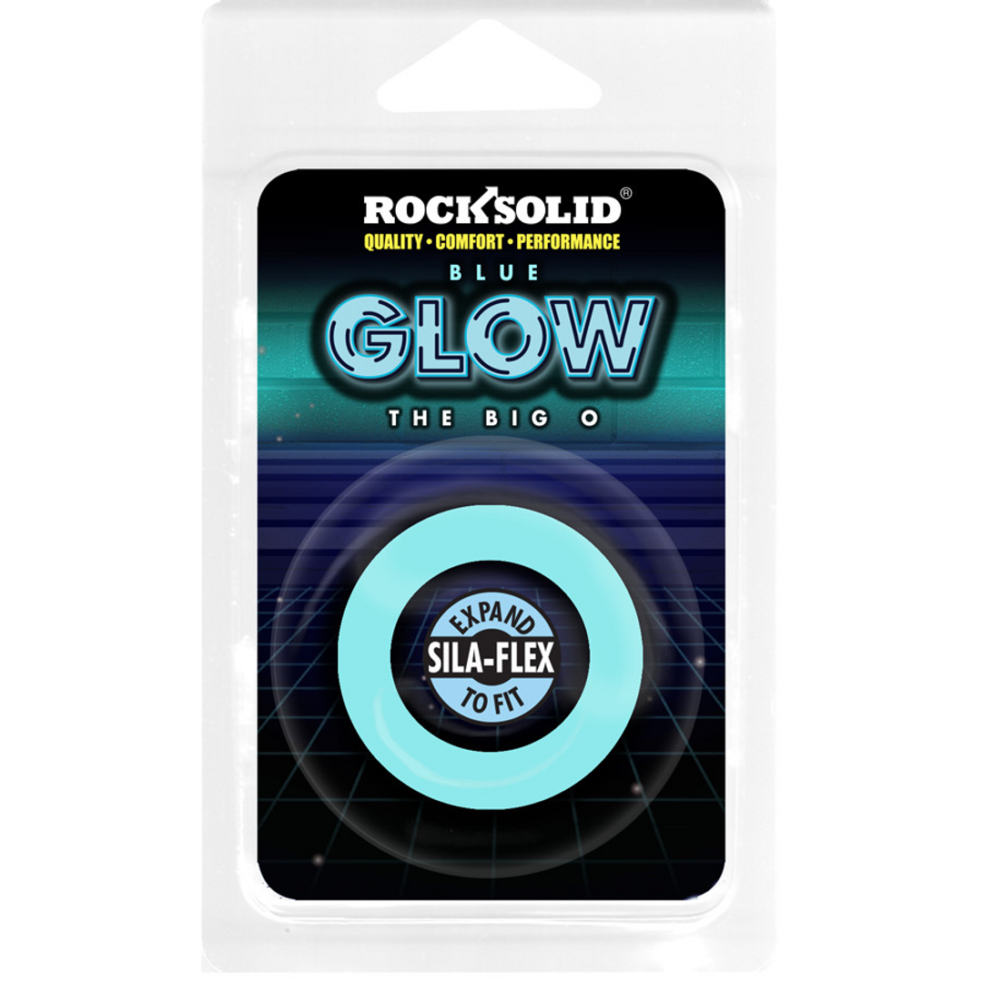 3700-50-CD-2 Niet-vibrerende cockring met glow-in-the-dark materiaal – Big O - Afbeelding 1