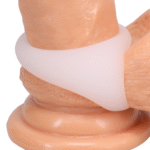Dubbele cockring met stretchbare silicone – De Stretcher - Afbeelding 4