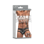 Jockstrap heren met cut-outs en ruitpatroon voor gedurfde look – Male Power