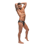 Jockstrap heren met cut-outs en ruitpatroon voor gedurfde look – Male Power - Afbeelding 3