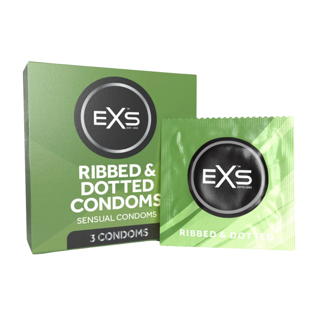 Préservatifs EXS Ribbed Dotted and Flared – Image 3