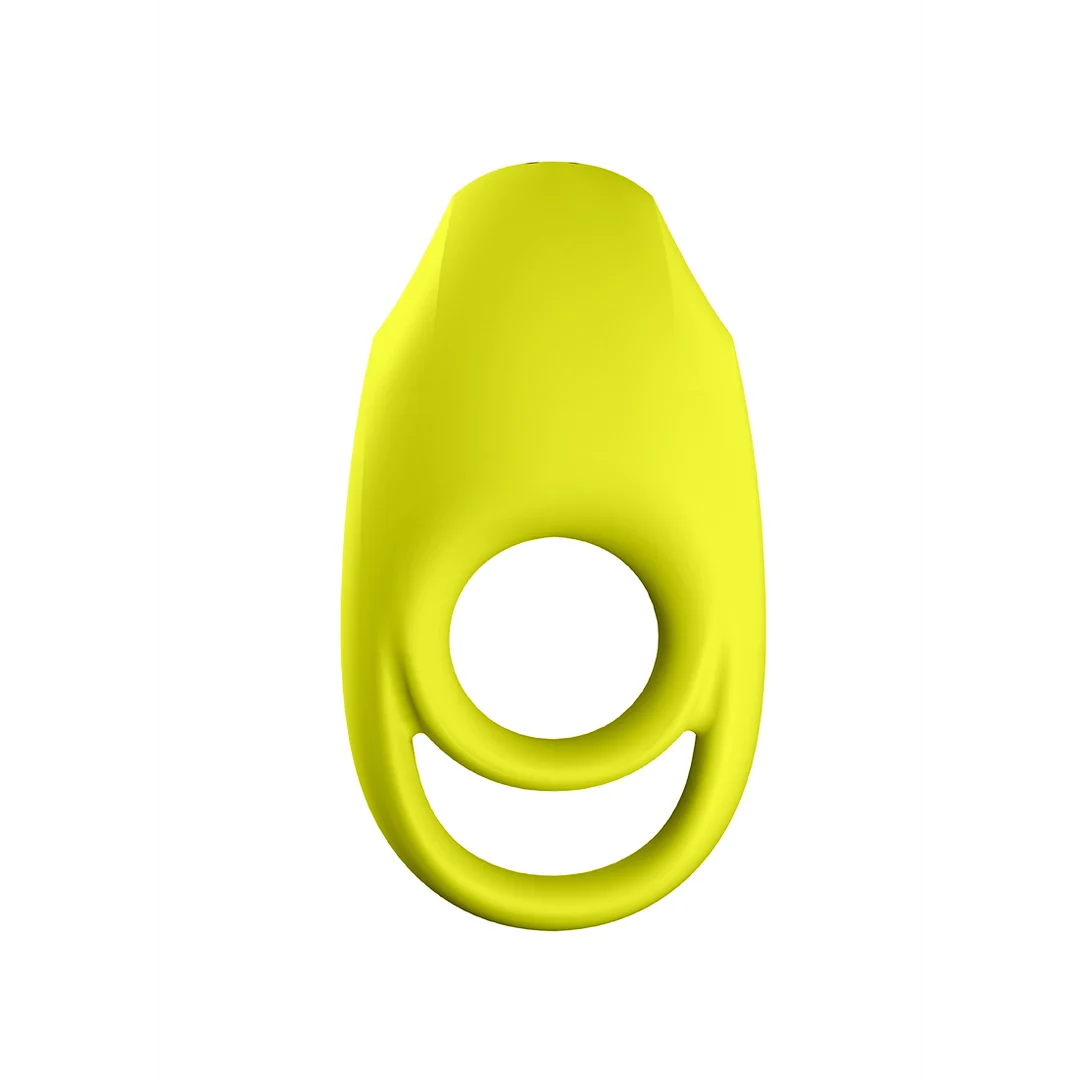 Vibrerende cockring met clitorisstimulator – Spectaculaire - Dubbele Band Vibrerende Cockring - Neon Groen - Afbeelding 2