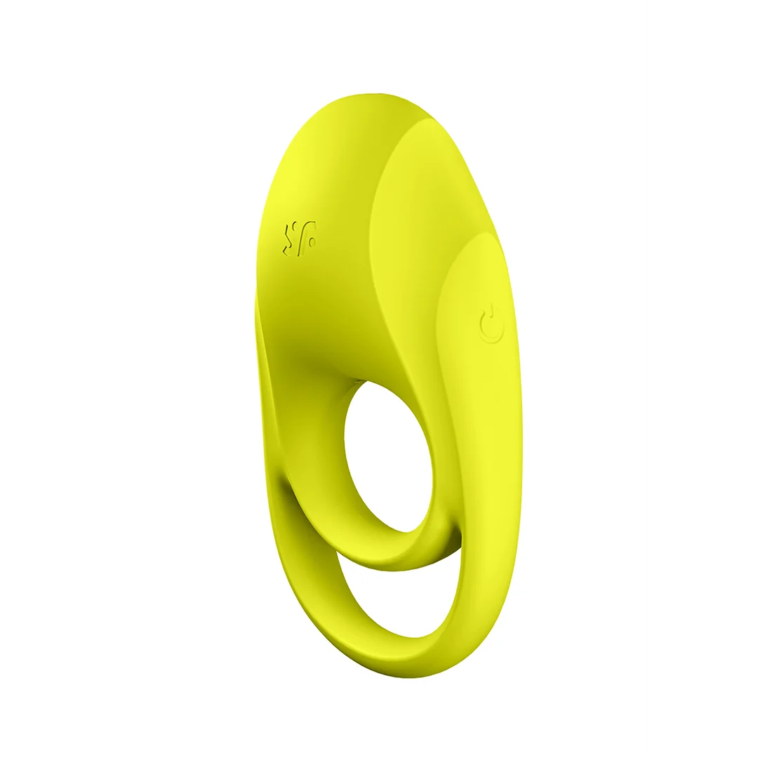 Vibrerende cockring met clitorisstimulator – Spectaculaire - Dubbele Band Vibrerende Cockring - Neon Groen - Afbeelding 5