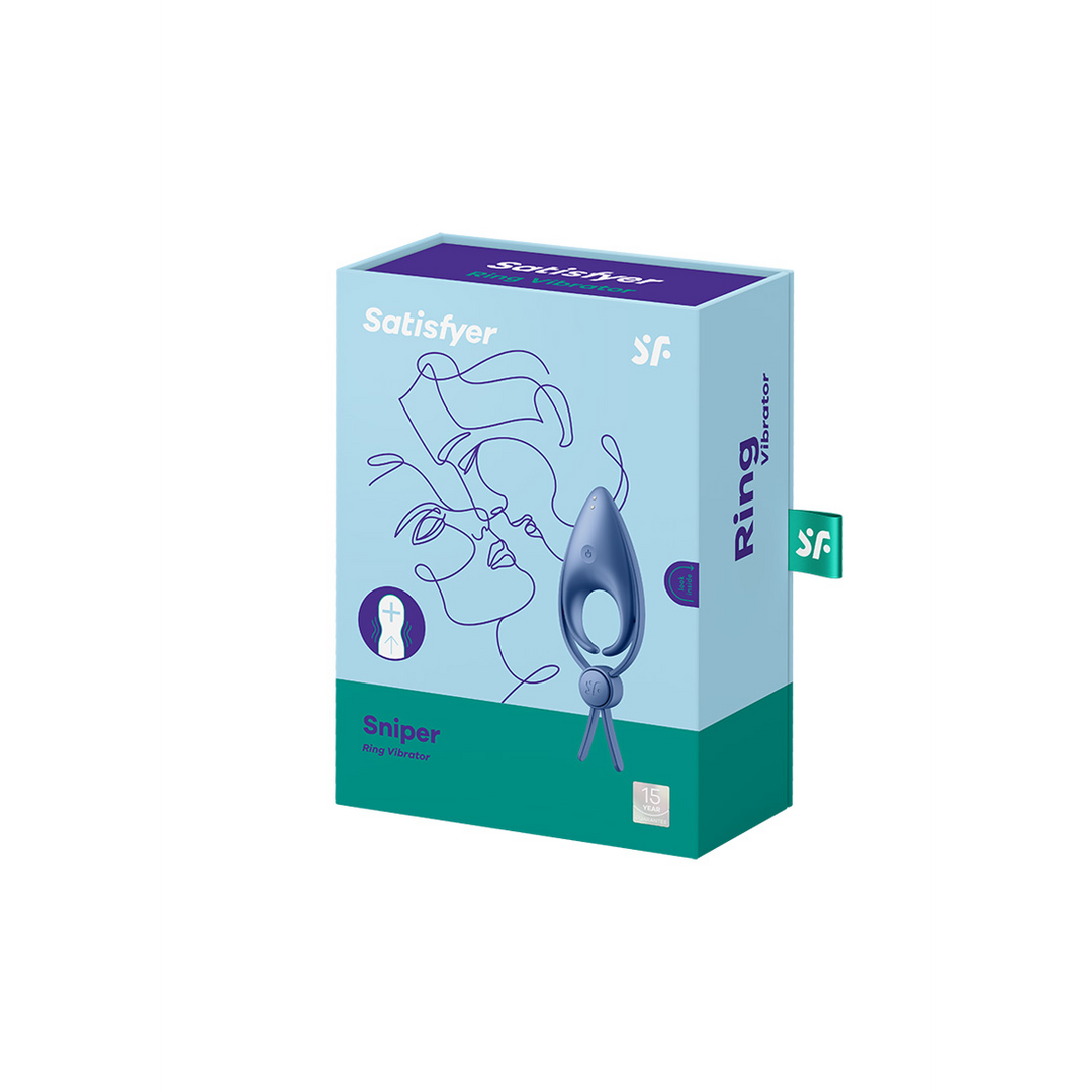 4018393-2 Vibrerende cockring met verstelbare ring – Sniper - Afbeelding 1