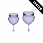 Menstruatiecup set – Medische siliconen – 15 & 20 ml – Oranje – Feel Good - Afbeelding 2