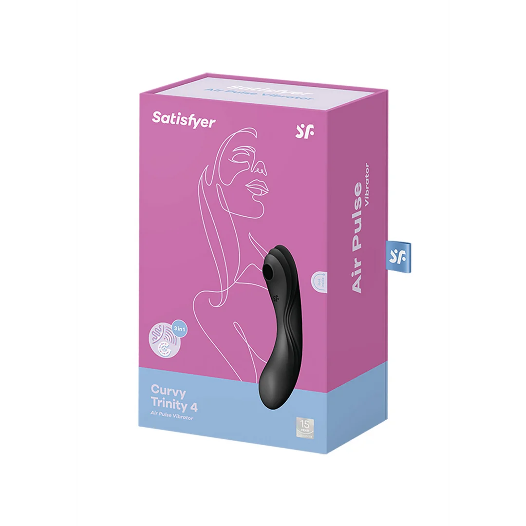 Satisfyer G-spot vibrator met 11 luchtpulsgolven – Curvy Trinity 4 - Afbeelding 1
