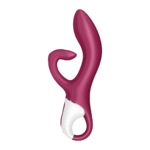 Satisfyer Rabbit vibrator – dubbele motor & stimulatie van bovenaf – Berry - Afbeelding 2