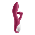 Satisfyer Rabbit vibrator – dubbele motor & stimulatie van bovenaf – Berry - Afbeelding 4