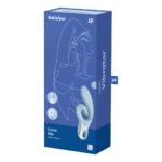 Satisfyer rabbit vibrator – dubbele stimulatie met 2 motoren – blauw