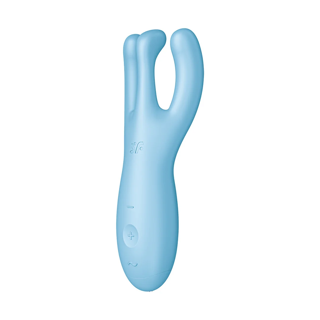 Satisfyer Threesome 4Plus blauwe lay on vibrator met app - Afbeelding 3