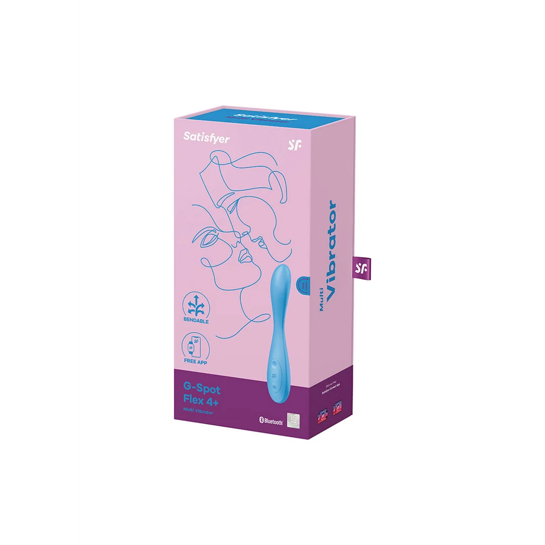 Satisfyer G-spot vibrator – buigzame hals – Satisfyer G-Spot Flex 4 blauw - Afbeelding 1
