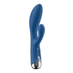 Satisfyer rabbit vibrator – roterende kop & krachtige vibraties – Satisfyer blauw - Afbeelding 3