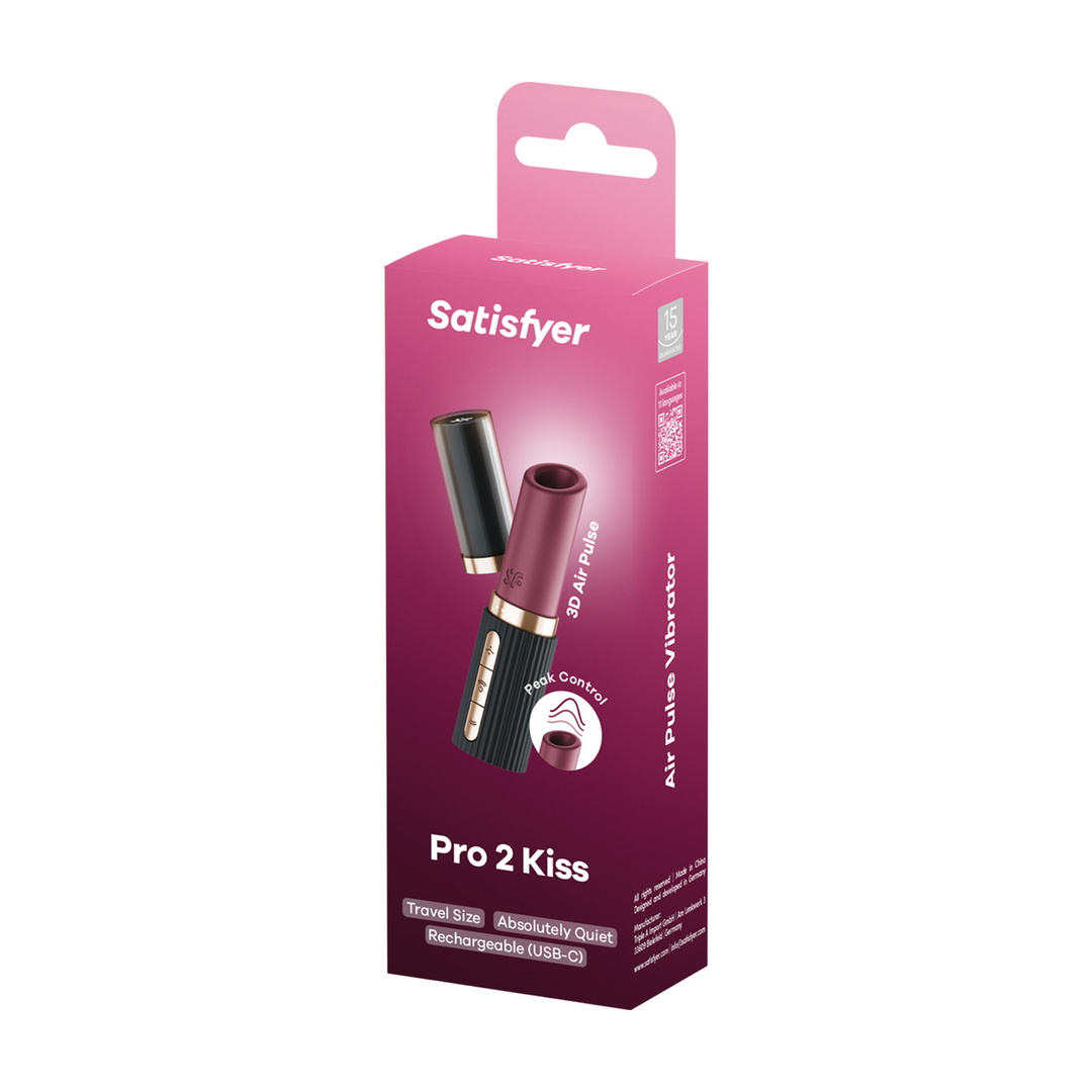 4078601-2 Satisfyer Luchtdruk vibrator met 100% stille technologie – Pro 2 Kiss - Afbeelding 1