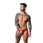 Male Power open ring string met kobaltblauwe cockring - Afbeelding 2