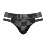 Sexy string met cut-outs en dambordprint voor sensuele look – Male Power - Afbeelding 5