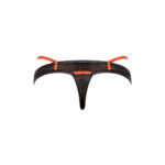 Sexy string met sportieve straps en net voor atletische look - LIN