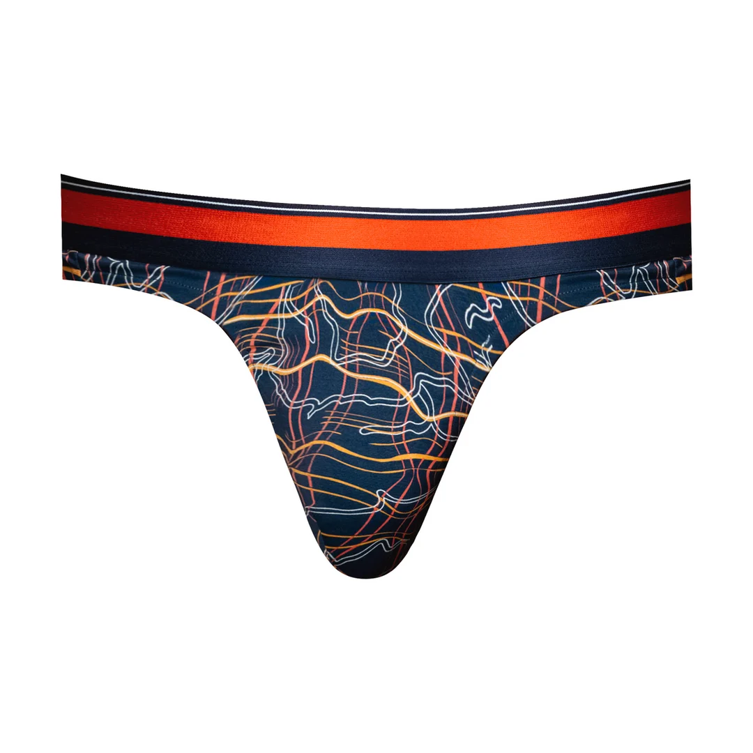 Male Power Tanga mit weißem Marmordruck – Bild 14