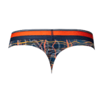 Male Power tanga met witte marmerprint - Afbeelding 15