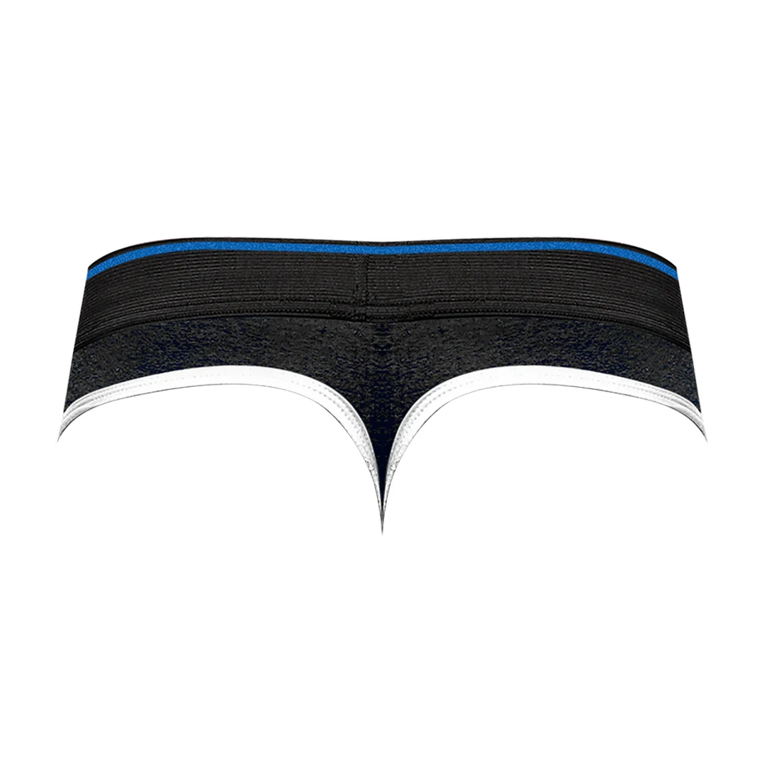 Male Power Panel Thong L/XL schwarz und rot – Bild 11