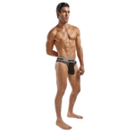 Mannen string met low-rise en gevoerd pouch voor strakke contouren – Male Power - Afbeelding 2