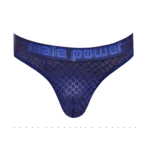 Heren string met comfortabele T-back en twee-kleurige tailleband - Male Power - Afbeelding 4