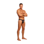 Heren micro string met rode cockring voor speelse look – Male Power - Afbeelding 4