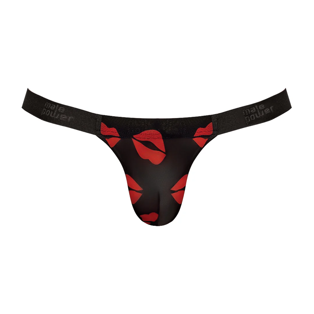 Male Power Micro String mit rotem Cockring – Bild 6