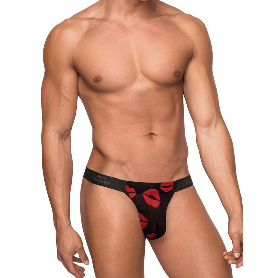 Male Power Micro String mit rotem Cockring – Bild 12