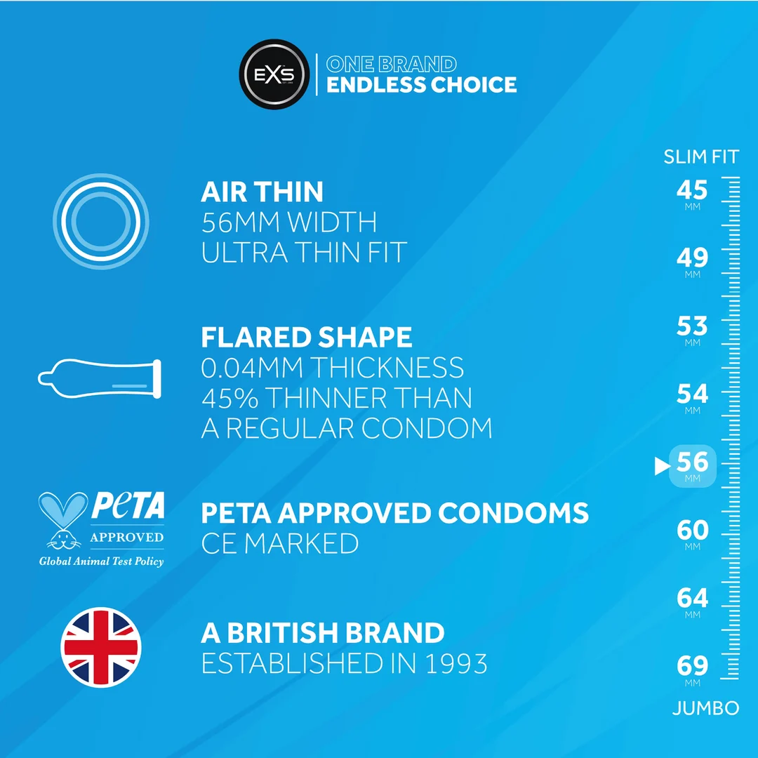 Préservatifs EXS Air Thin, 48 pièces – Image 2