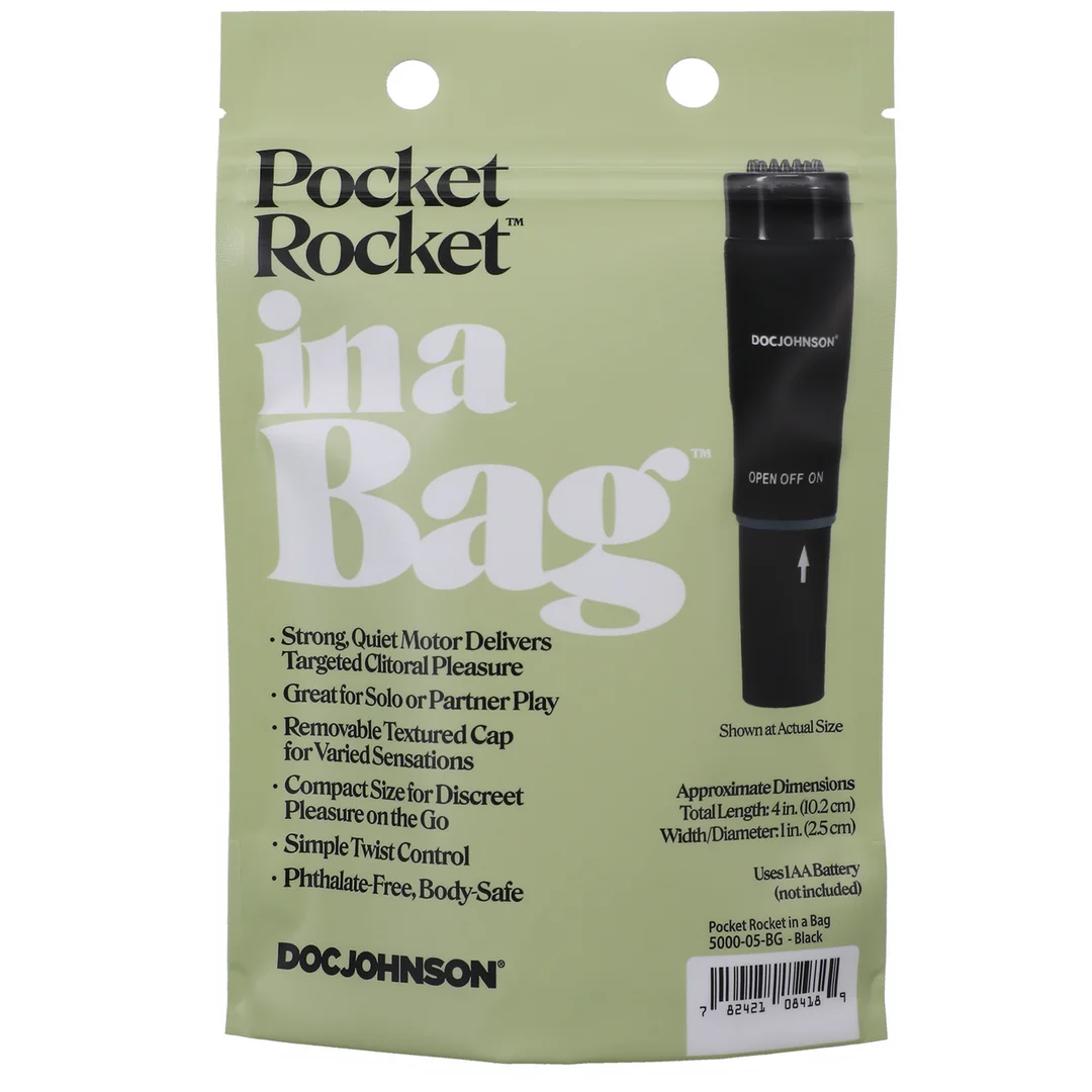 mini vibrator – gerichte clitorale stimulatie – Doc Johnson Pocket Rocket Doc Johnson - Afbeelding 2