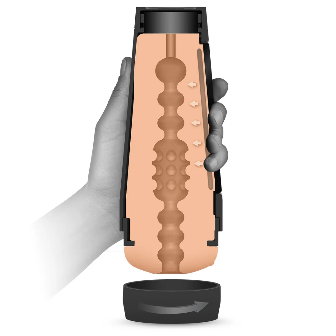 Vagina masturbator met drukregulerende knijpplaat – ULTRASKYN - Afbeelding 5