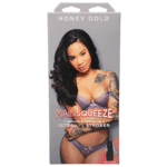 Vagina masturbator met verstelbare zuigkracht – Honey Gold - Afbeelding 2