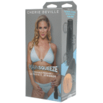 Vagina masturbator met verstelbare zuignap – Vanille - Afbeelding 3