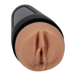 Vagina masturbator met verstelbare zuiging – Vanille - Afbeelding 3