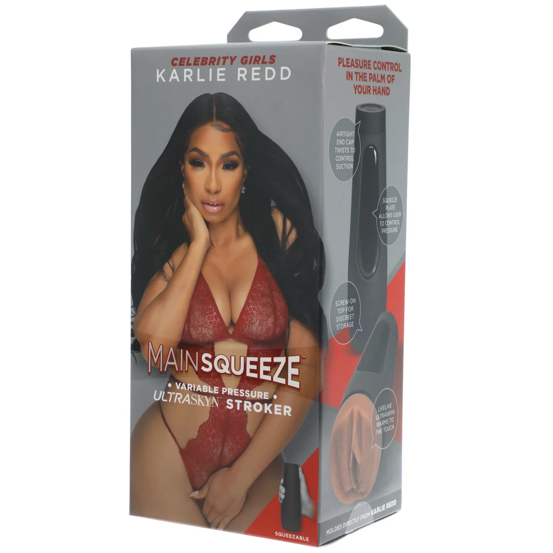Vagina masturbator met knijpbare handgreep – ULTRASKYN Pussy Masturbator - Afbeelding 3