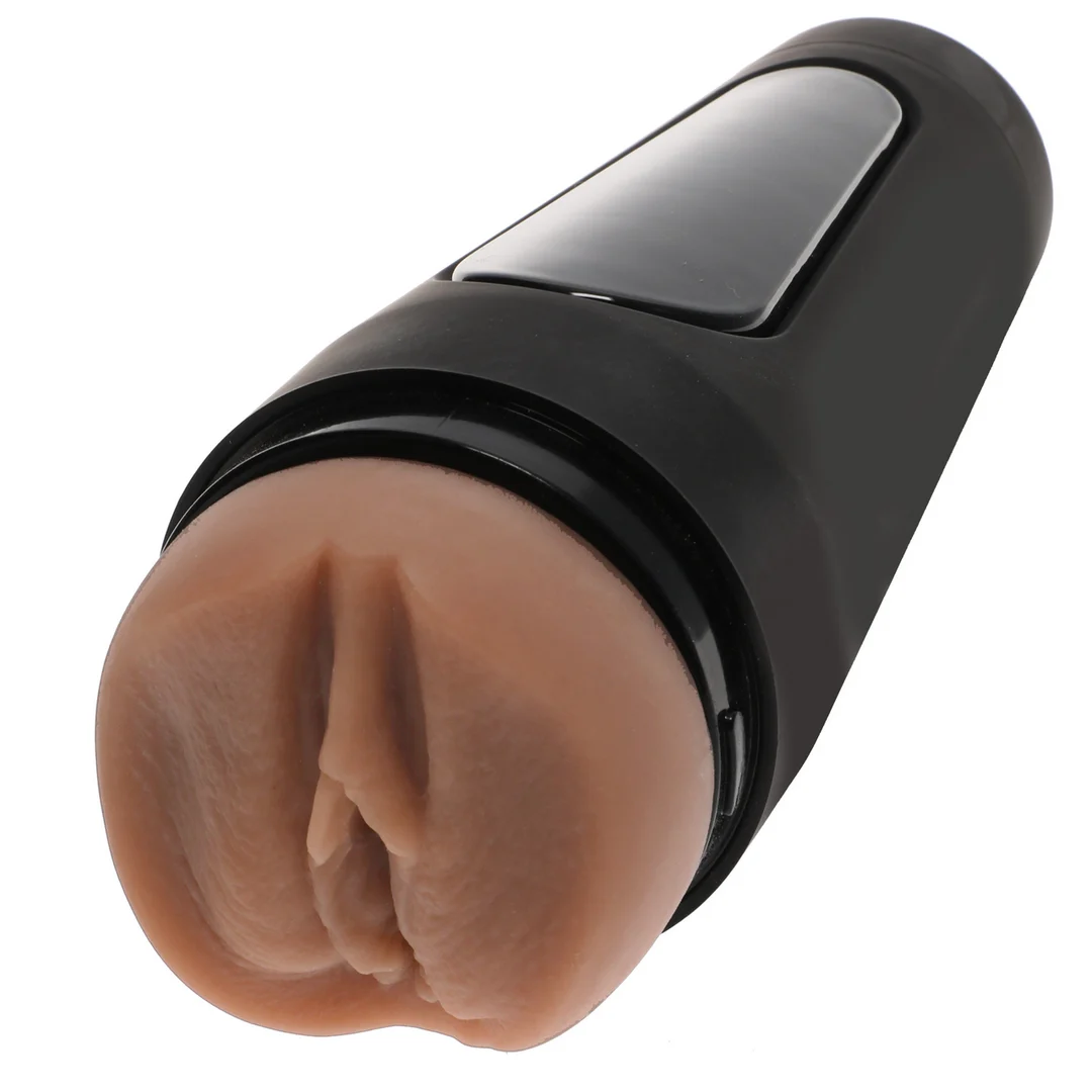 Vagina masturbator met knijpbare handgreep – ULTRASKYN Pussy Masturbator - Afbeelding 4